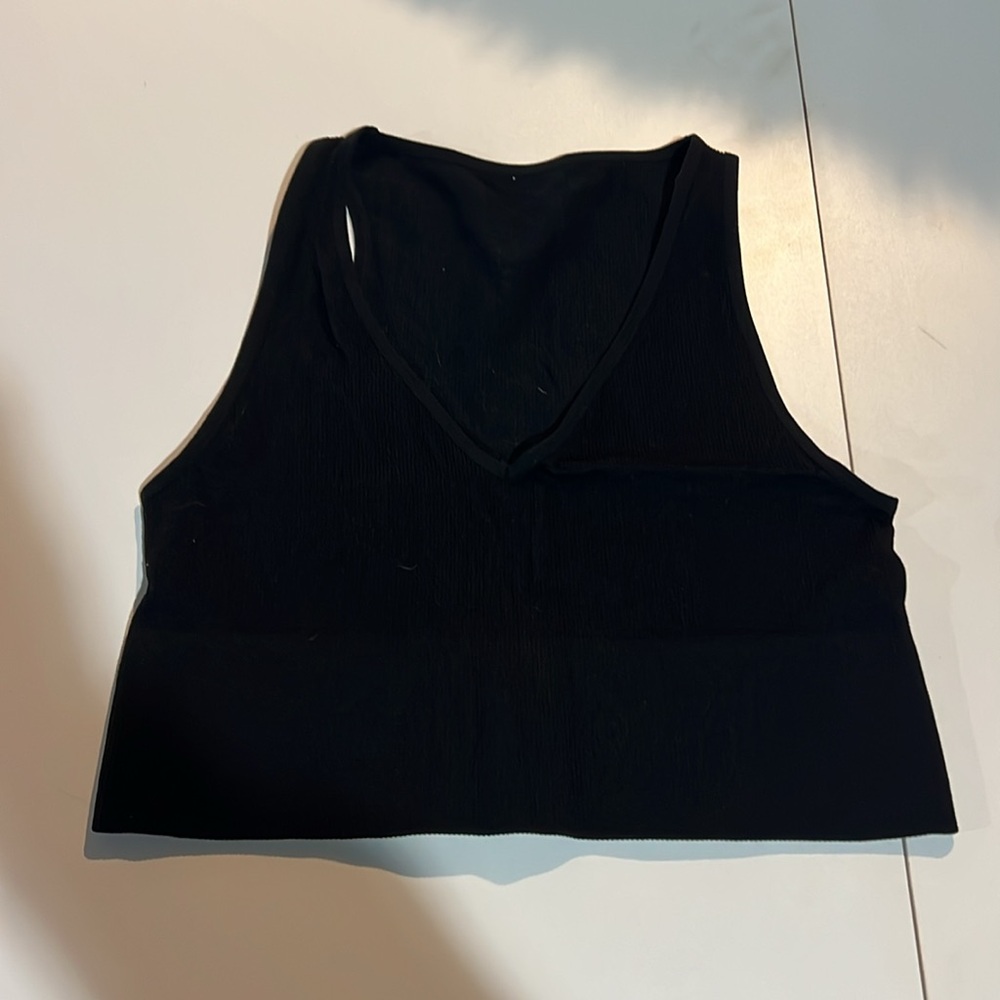 Women’s 3 pack ribbed cropped tank/longline bralette L - Picture 2 of 7